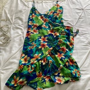 Hawaiian wrap dress